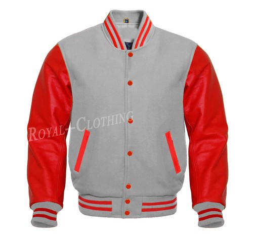 Letterman Baseball Varsity Grey Wool 
