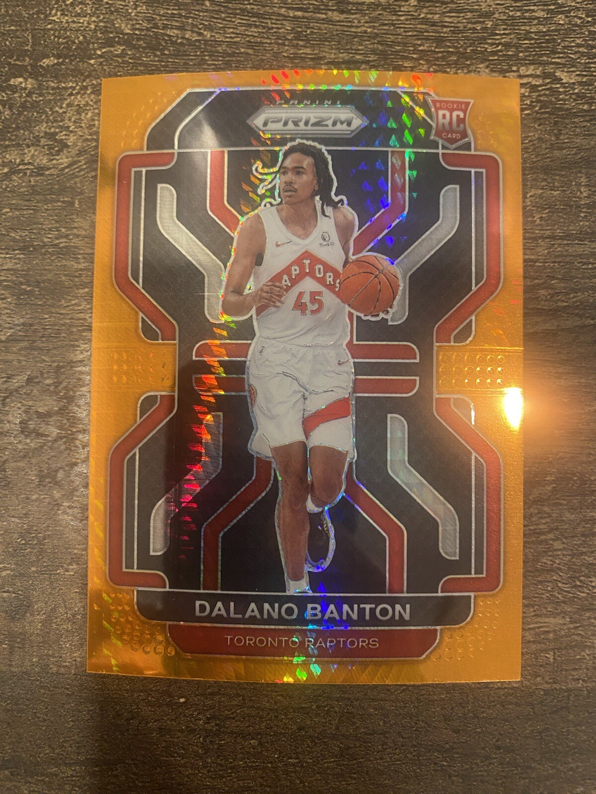 2021-22 Panini Prizm Orange Hyper Dalano Banton #328 Rookie RC SSP VERY RARE