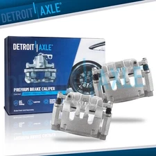 Pair Rear Brake Calipers w/ Brackets for 2008 - 2012 Ford F-250 F-350 Super Duty