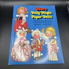 More Dolly Dingle Paper Dolls Book by Grace G Drayton 1979 - Uncut