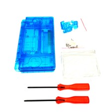 Transparent Clear Blue Housing Shell Case For Nintendo DS Lite NDSL DSL