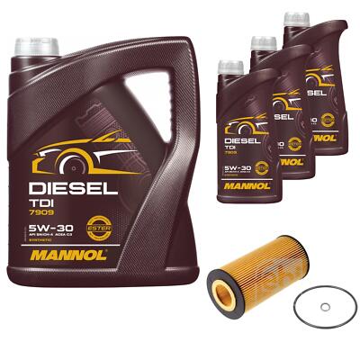 FEBI BILSTEIN Ölfilter 8L MANNOL Diesel TDI 5W-30 für Audi A8 4E2 4.2 quattro