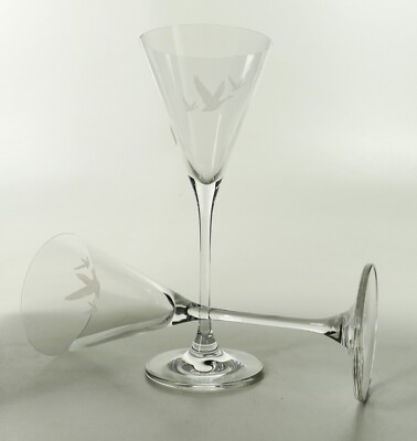 2 Grey Goose Vodka Martini-Glas Cocktail Schale Stielgläser Gans Shortdrink 1517