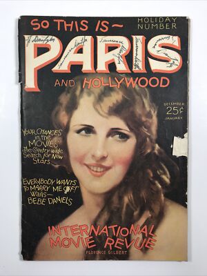 So This Is Paris and Hollywood Magazine Dec/January 1926 Florence Gilbert Pinups