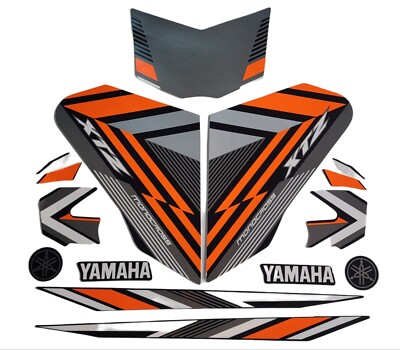 Yamaha XTZ 125 Decals Set Orange | eBay Yamaha XTZ 125 Decals Set Orange | eBay