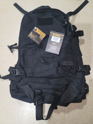 Highland Tactical Stealth Heavy Duty Backpack USA NWT BLACK | eBay