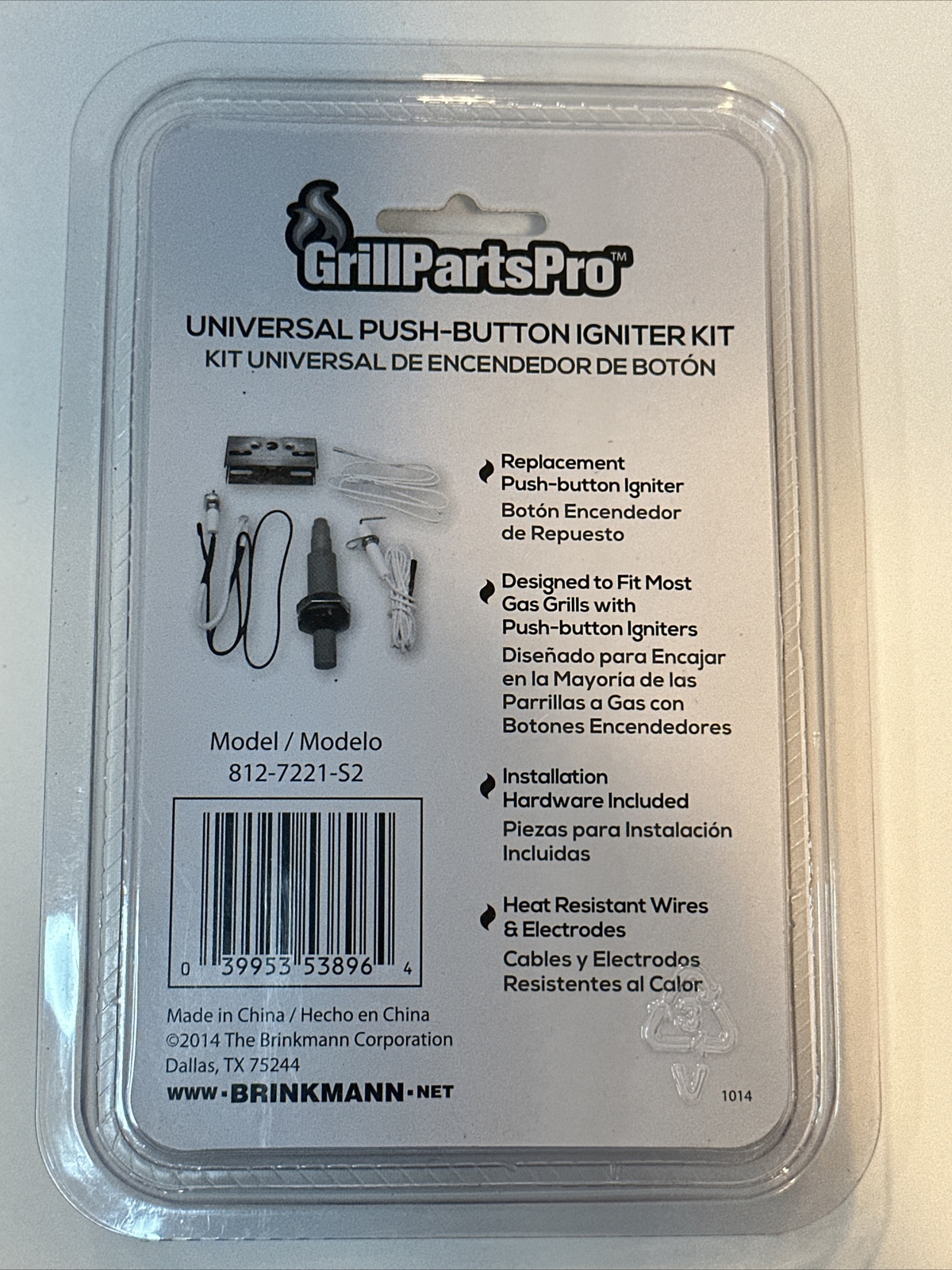 Universal Push Button Igniter Kit Brinkmann Grill Parts Pro 812