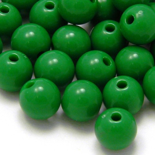 50 bolas de plástico acrílico de 8 mm lisas redondas lisas opacas cuentas sueltas gruesas - Imagen 14 de 14