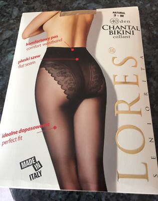 Collant Classique Lores Chantal Avec Culotte Bikini - 40 Deniers - Neuf Avec étiquettes - Italie