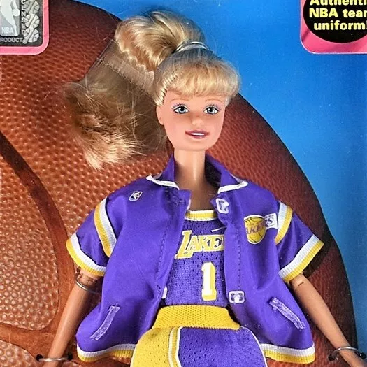 NBA Barbie Doll Los Angeles Lakers 1998 Mattel #20704