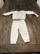 Juicy Couture Baby 2-Piece Lounge Pajama Set Gray Size 18M