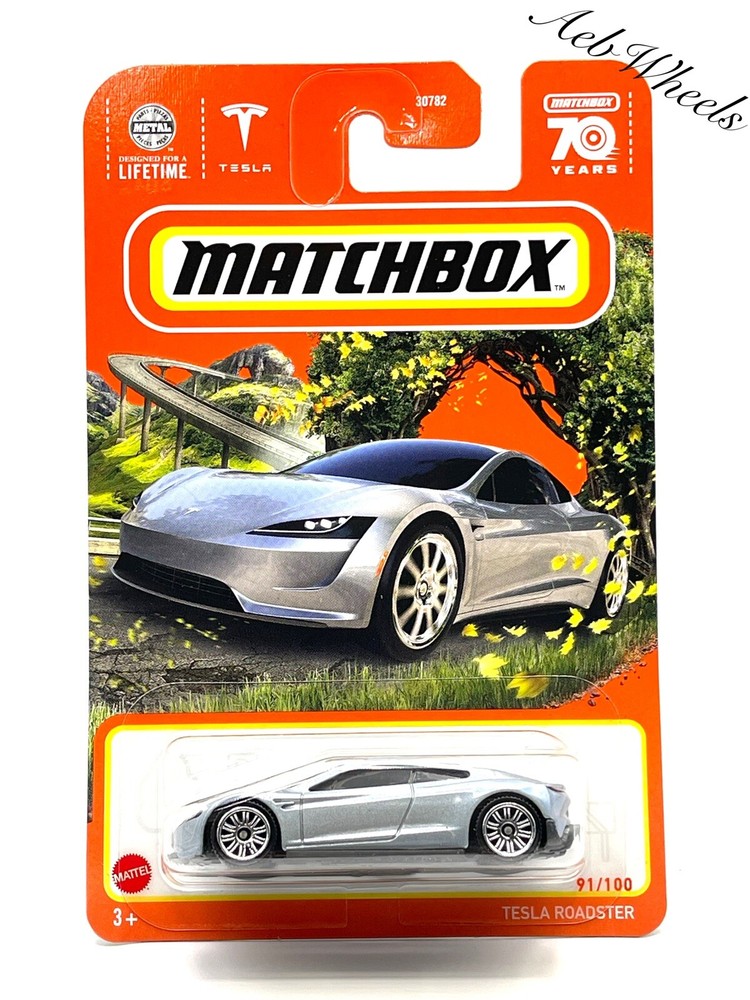 2023 MATCHBOX TESLA ROADSTER (silver) 91/100