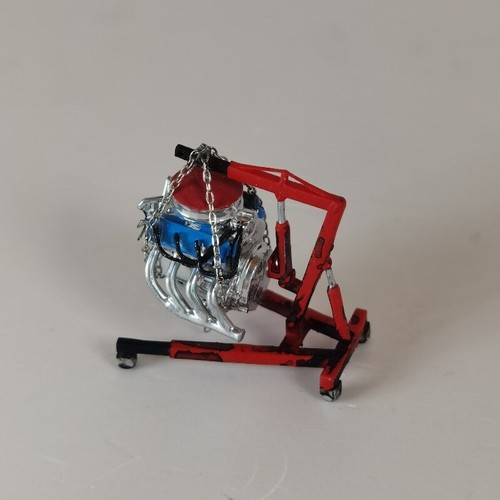 1/64 Scale Car Engine Hanger Model Garage Maintenance Props Scene Display Model - Picture 11 of 15