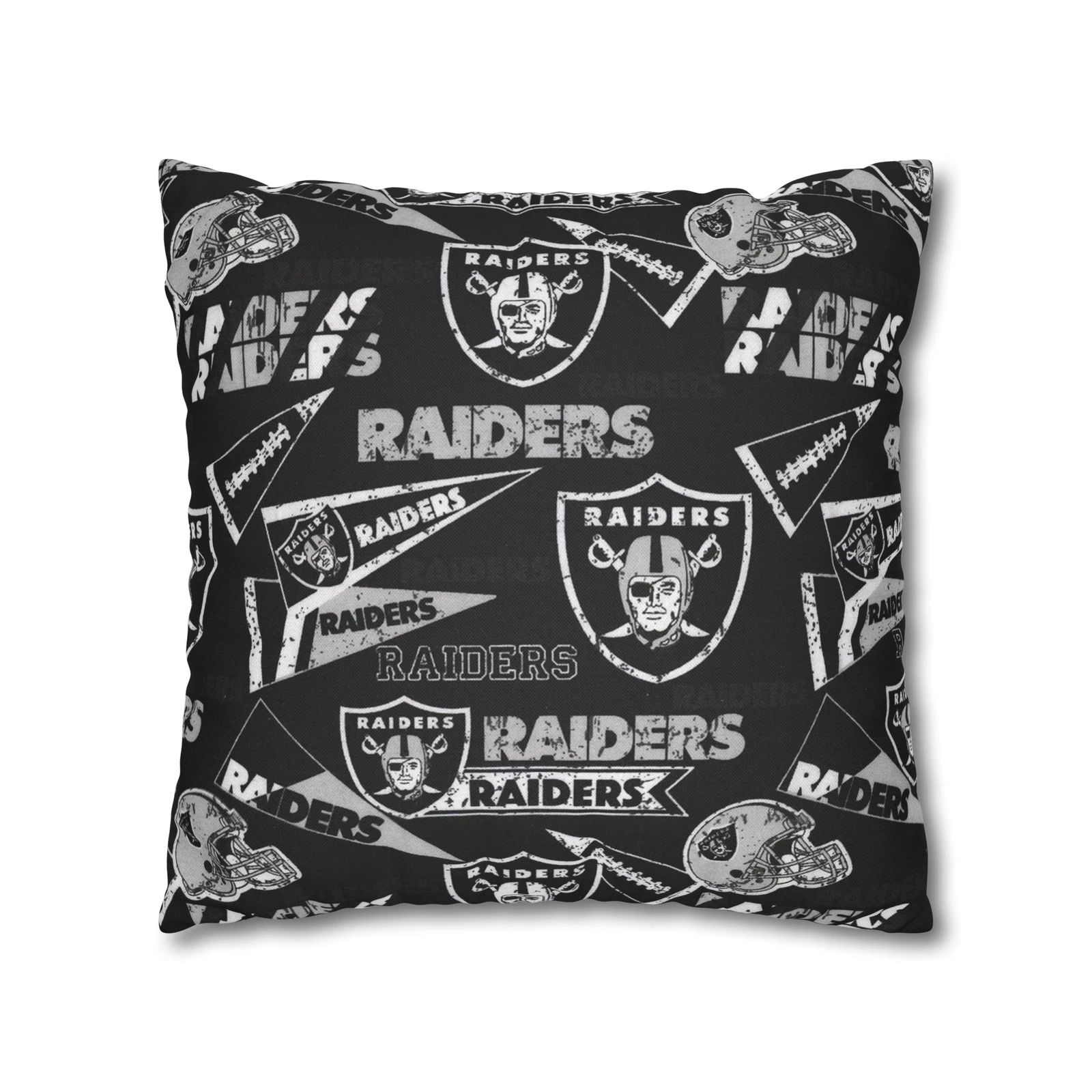 Las Vegas Raiders Spun Square Throw Pillow