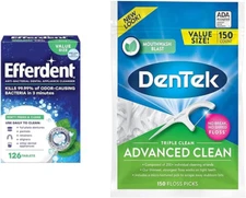 Retainer & Denture Cleaner Tablets, Minty Fresh & Clean, 126 Count