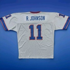 Vintage Buffalo Bills NFL Rob Johnson 11 Football Blue Mens Jersey Champion Lg