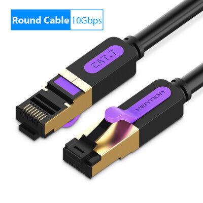 10 Gigabit Ethernet Cable Network Internet LAN Cat7 RJ45 Patch Lead 0.5m To 5m