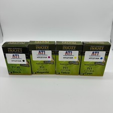 For HP 711XL 711 HP DesignJet T120 T1300 T520 T125 T130 Lot of 4 Colors EXPIRED