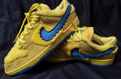 🔥RARE🔥❤Nike SB Dunk Low Grateful Dead Opti Yellow Bear