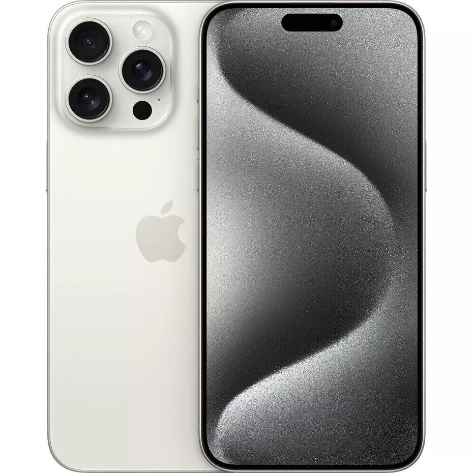 Apple iPhone 15 Pro Max - 256 GB - White Titanium (Unlocked Apple iPhone 15 Pro Max - 256 GB - White Titanium (Unlocked