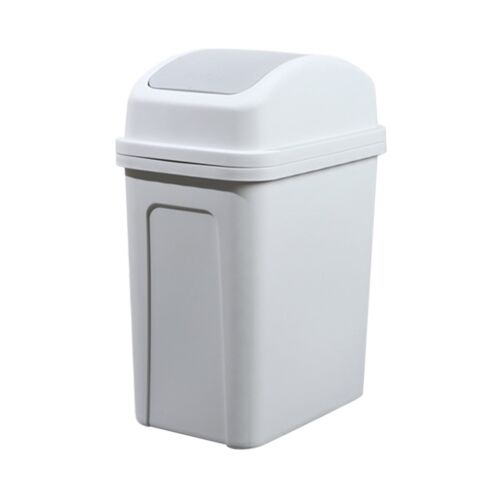 4 Gallon Kitchen Trash Can with Swing-top Lid Plastic Swing Top Garbage Bin - Picture 4 of 11
