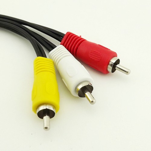 1x 3 RCA Male to 6 RCA Male Plug Splitter Composite Audio Video AV Adapter Cable - Picture 4 of 5