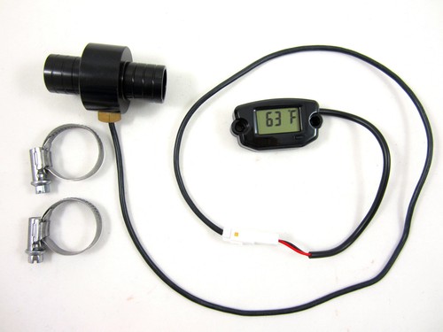 Trail Tech TTO Temperature Meter Digital Gauge 19mm In-Line Hose Sensor 742-EH1 - Picture 2 of 6