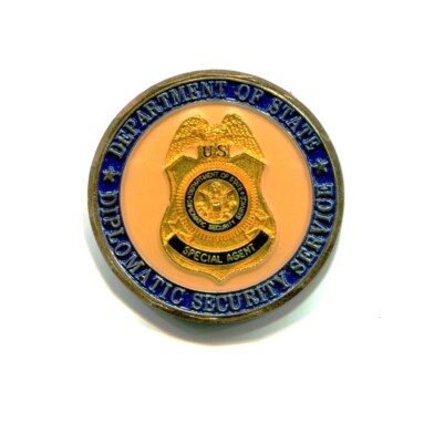 HEAVY MEDALLION DEPT OF STATE DIPLOMATIC SECURITY SERVICE SPECIAL AGENT MEDAL