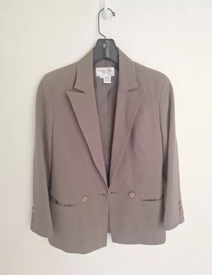 Christian Dior giacca di lana separata donna taglia 4