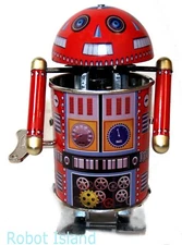 Google Droid Robot Tin Toy Windup Space Toy