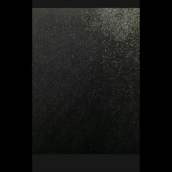 Michael Michael Kors Petite Metallic Velvet Dress Black Gold PM Size 10P thumbnail 7