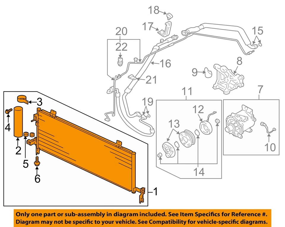 Used A/C Condenser fits: 2008 Mitsubishi Eclipse Grade A - Image 3 of 4