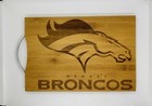 Denver broncos laser engraved bamboo high quality cuttingboard