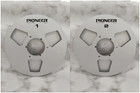 One Pair 10.5' Silver Pioneer Tape reel High Quality Aluminum Take Up Reel