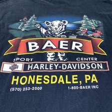 HARLEY DAVIDSON MOTORCYCLES T SHIRT BAER SPORT CENTER HONESDALE PA Mens 2XL
