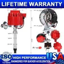 HEI Distributor Ignition Wires Ignition Combo Kit For Chevy SBC 350 BBC 454