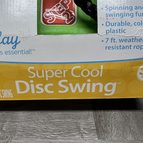 STEP 2 Super Cool Green Disc Swing w/ 7 Foot Rope #804300 2009 RARE & HTF In Box - Picture 6 of 14
