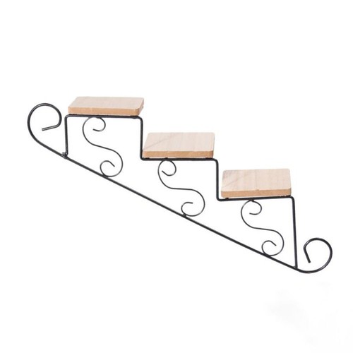 Staircase Shape Wall-mounted Flower Stand Wall Hanging Flower Pot Wall Decor - Picture 14 of 14
