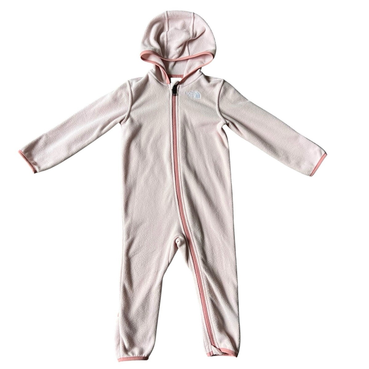 NORTH FACE BABY GLACIER PIECE FLEECE SNOWSUIT, PURDY PINK, 18