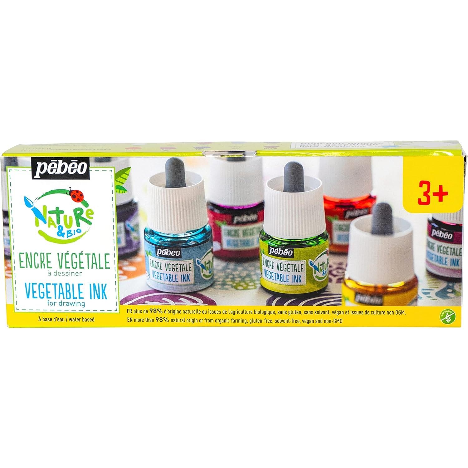 Encre végétale Pébéo flacons 45 ml pour réussir toutes vos nuances de peinture