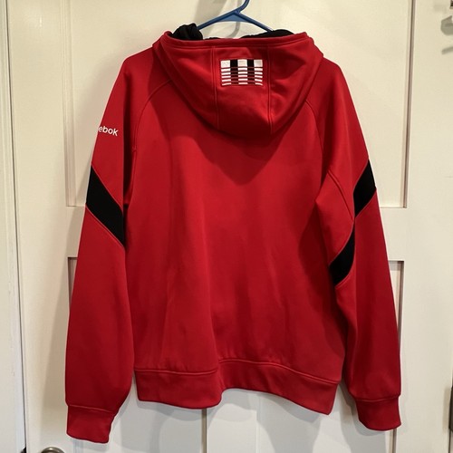 NHL Chicago Blackhawks Youth S/CH/P Center Ice Collection zip up hoodie Reebok - Picture 2 of 12