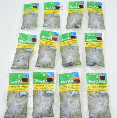 Lot of 12 Rain Bird 12DSF Dual Spray Nozzle, 360° Full Circle, 9' - 12' Spray