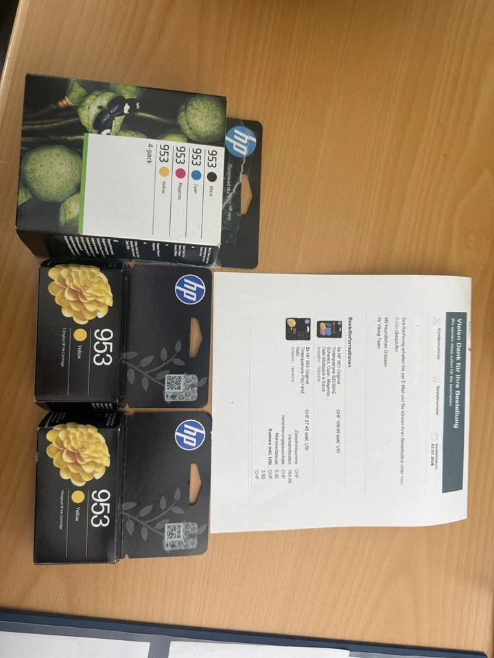 HP 953XL Tintenpatrone 4er-Pack Schwarz/Gelb/Cyan/Magenta (3HZ52AE) - Bild 1 von 1