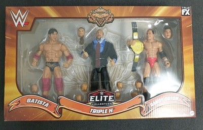 WWE Evolution 3pack Batista Randy Orton Triple H Elite Figuren