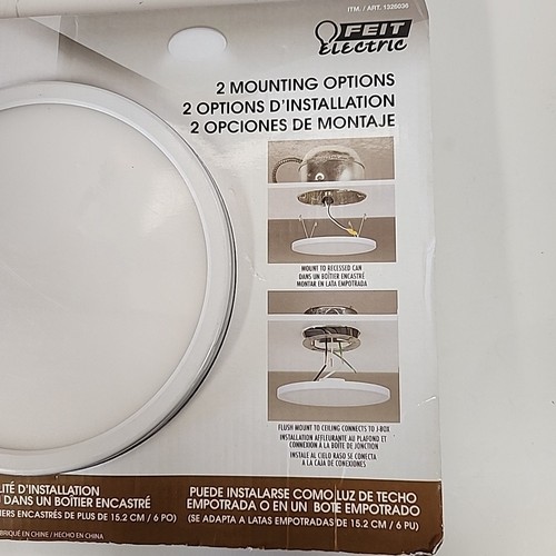 Feit LED Einbauleuchte Unterputz oder Einbaustrahler dimmbar Deckenleuchte 850 Lumen 6" 2700K - Bild 3 von 8