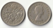 1962 Great Britain sixpence coin #2