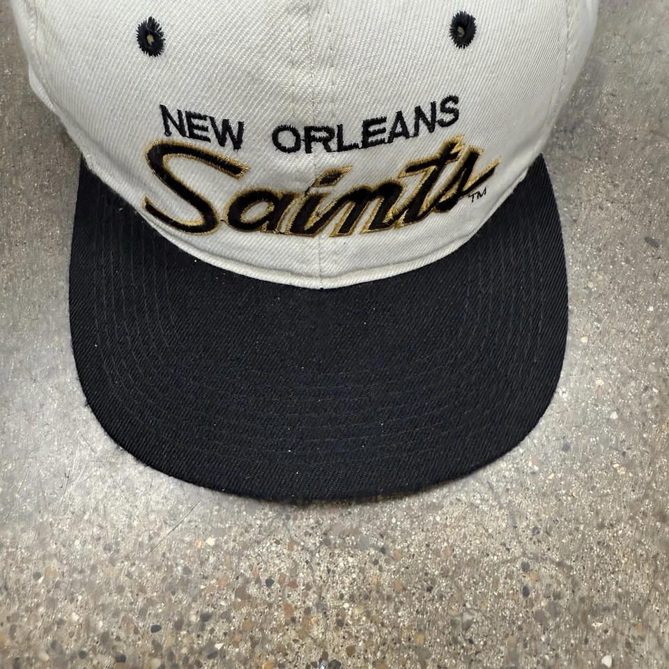 De colección New Orleans Saints Deportes Especialidades Script Snapback Gorra Gorra Blanca Foto 3 de 4