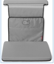 Skip Hop Baby Bath All-in-One Elbow Saver and Kneeler, Moby, Grey Open Box New
