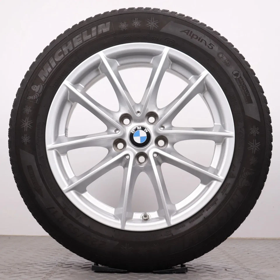 Winterräder 17 Zoll BMW 5er G30 G31 Original Felgen 225/55R17 Winterreifen 5-6mm - Bild 2 von 4
