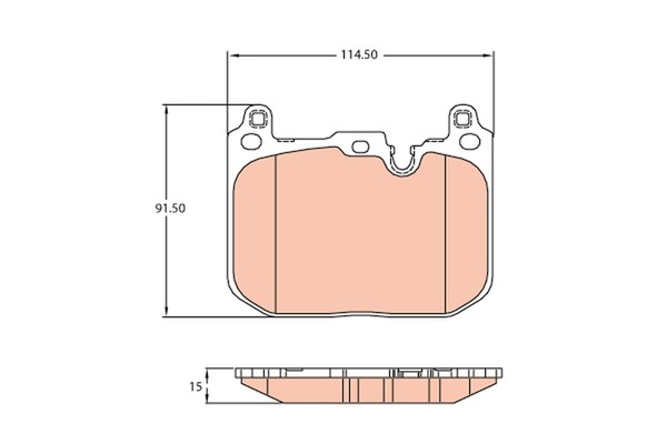 Bremsbelagsatz Scheibenbremse TRW GDB2137 FüR Mini Clubman F54 F55 F56 F60 F57-image